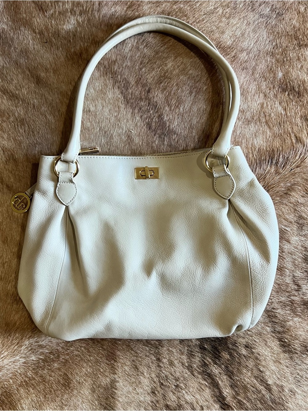 Audrey Brooke Creamy Ivory Shoulder Bag